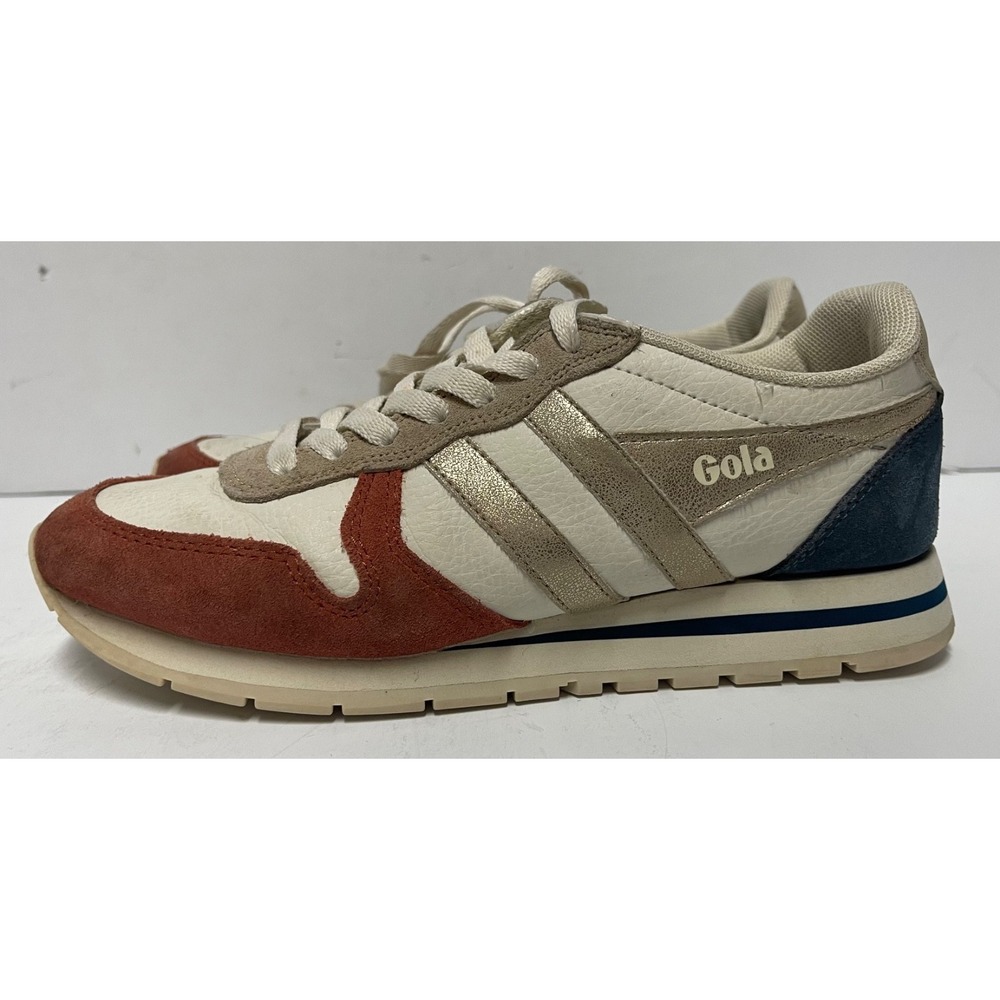 Gola Daytona Quadrant Womens Off White Gold Fashion Sneakers - 6 US